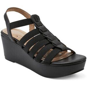 Easy Spirit Avinna Wedge Platform Casual Sandals $89 - US Size 10 - Black - 1314